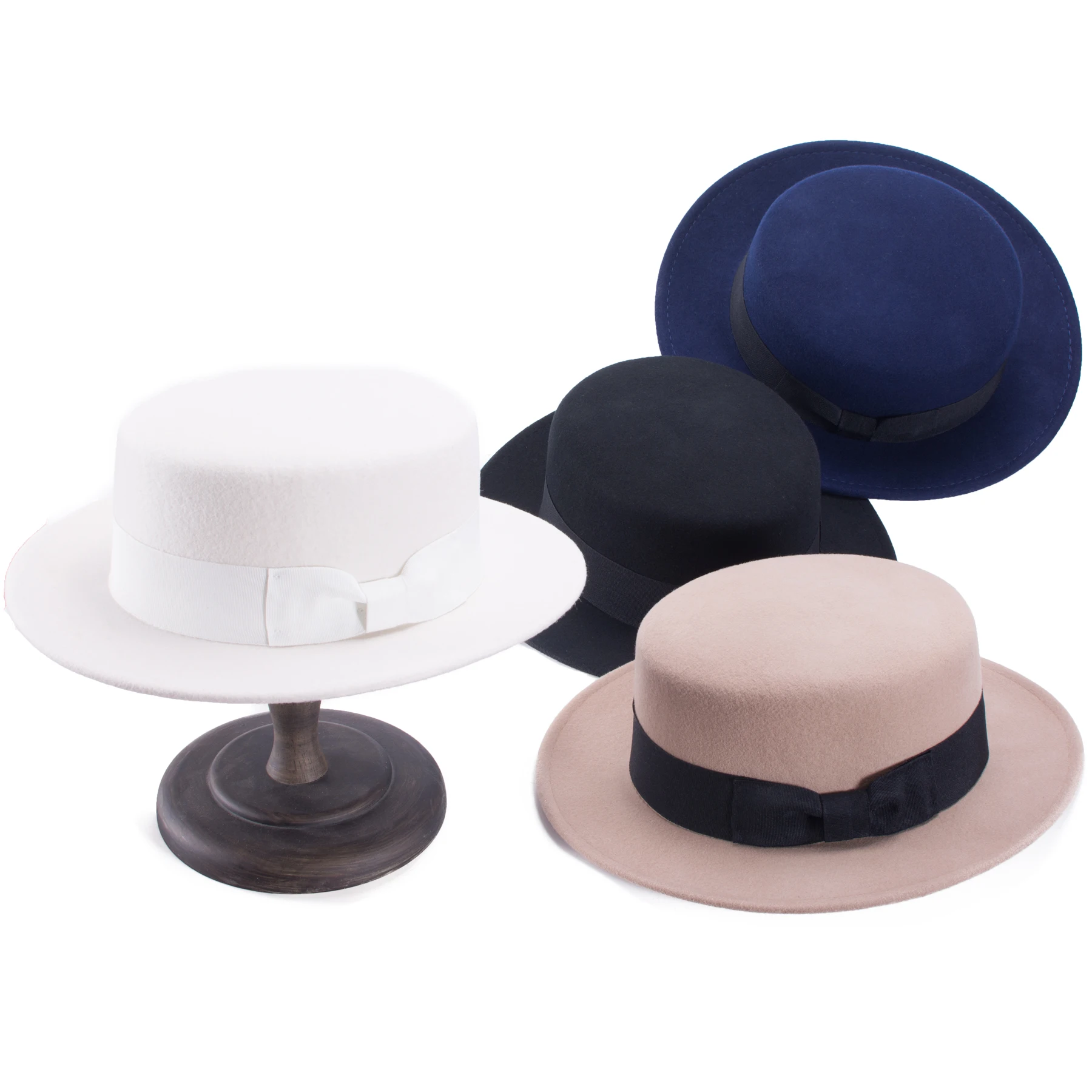 

Lawliet Womens Downtown Abbey Vintage Style 100% wool Felt Church Wedding Wide Brim Hat T403