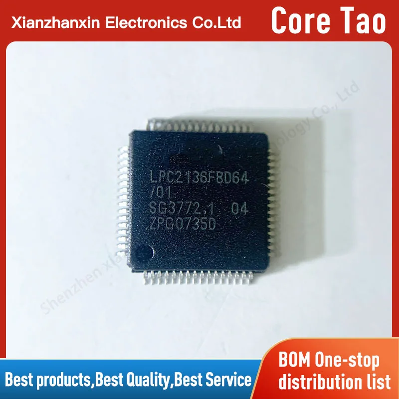 1PCS/LOT LPC2136FBD64/01 LPC2136FBD64 LPC2136 32-bit microcontrollers