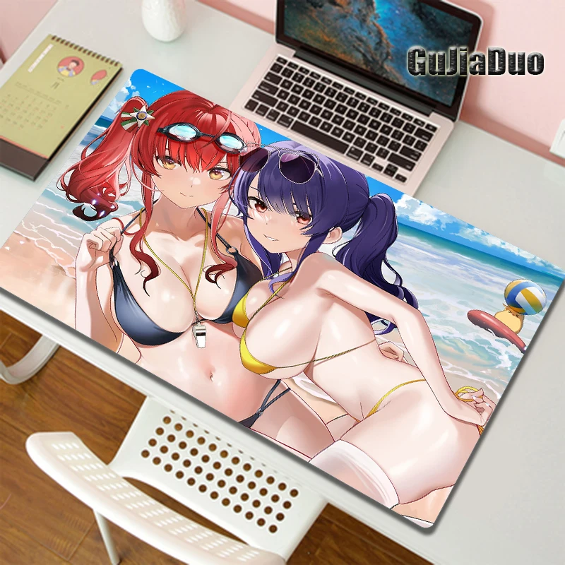 

Azur Lane sexy anime girls large mouse pad gamer computer keyboard table desk mat gaming room accessories kawaii comic mousepad