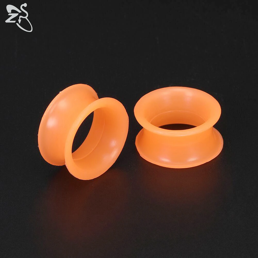 Silicone Thick Double Flared Ear Plug, 2pcs