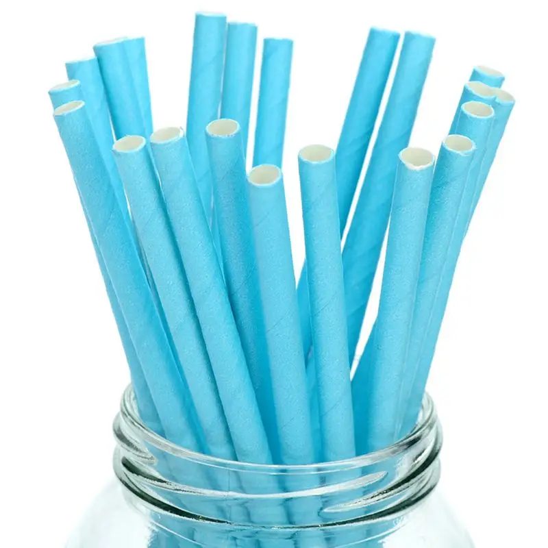 Colored Paper Straws, Baby Shower, Birthday, Christmas, Wedding Party, Decoration, Kitchen, 25 Disposable