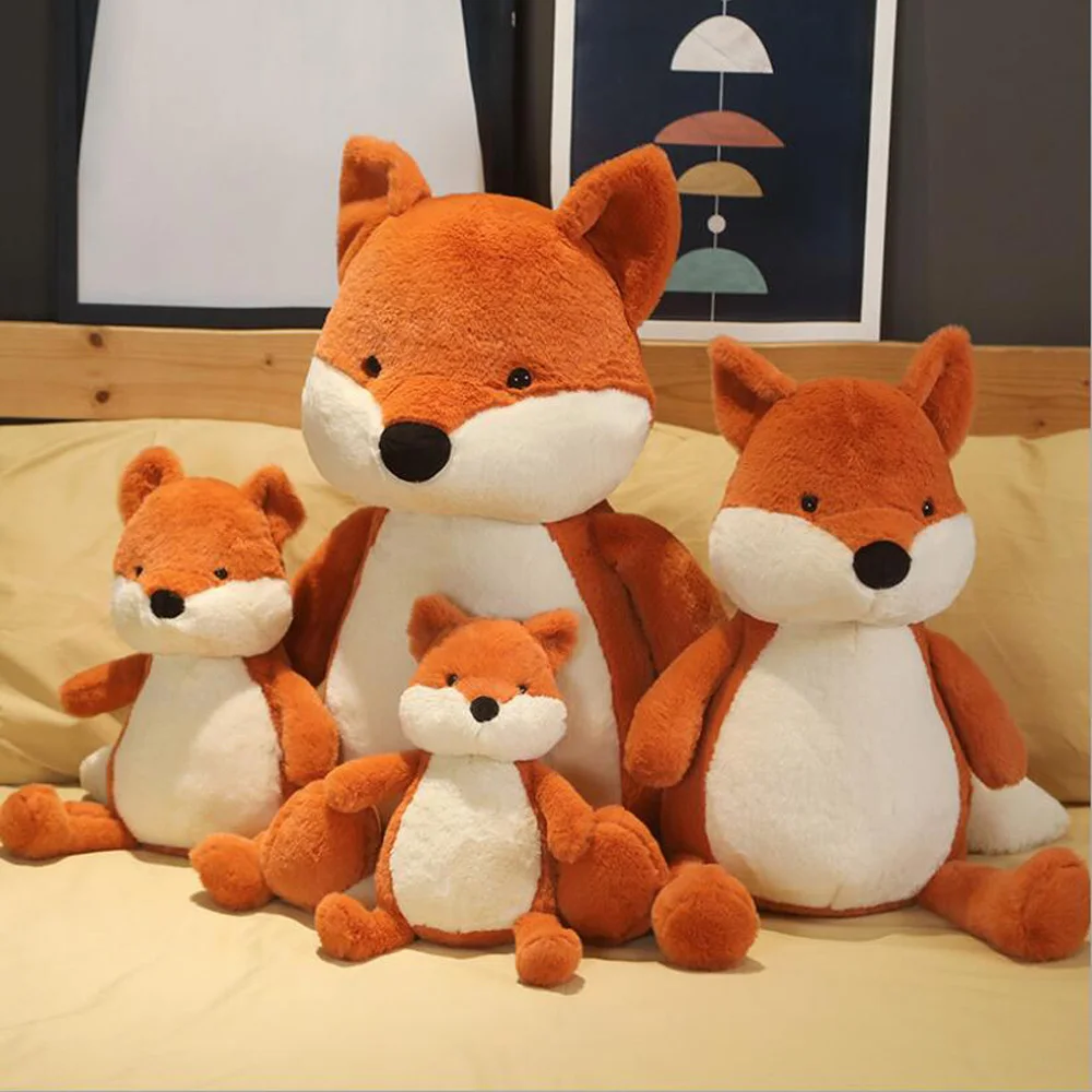 

Creative New Forest Cute Pet Red Fox Children Stuffed Plush Toy Birthday Valentine's Day Gift