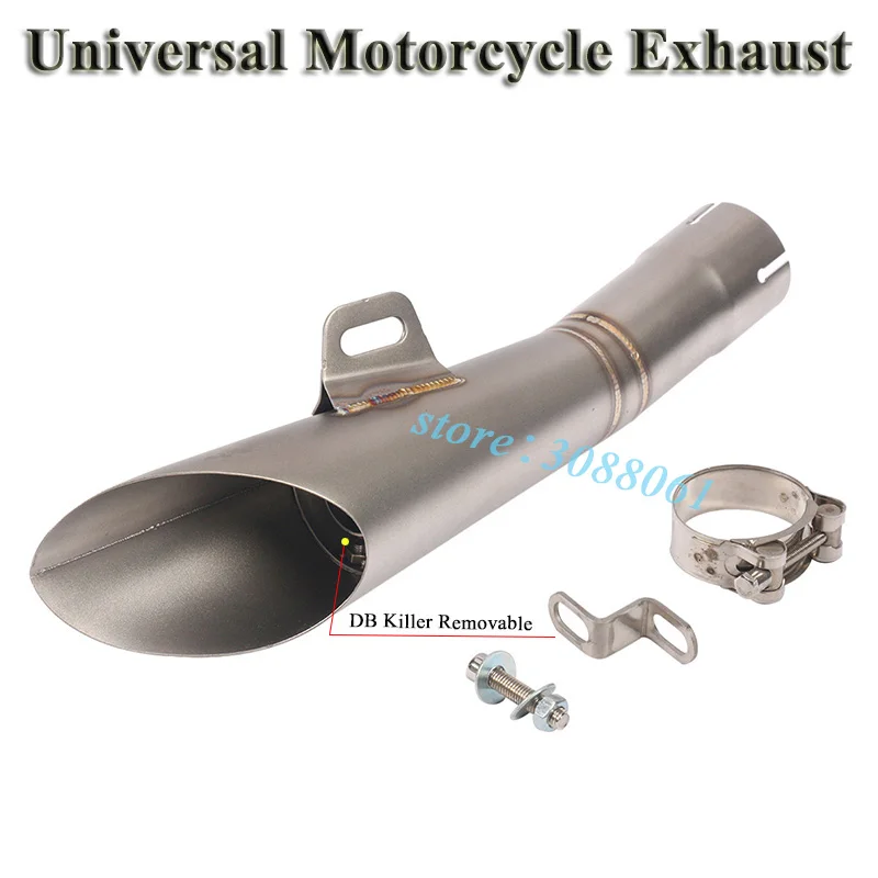 Universal Motorcycle GP Exhaust Pipe Escape For Yamaha R6 MT-03 Kawasaki Ninja 300 Honda CBR300 Modified HP Muffler DB Killer