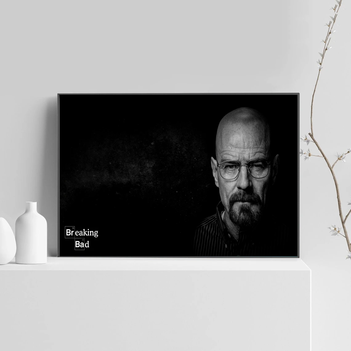 Breaking Bad TV series Bryan Cranston Poster Star Actor Art Canvas Poster Print Wall Painting Home Decoration (No Frame)