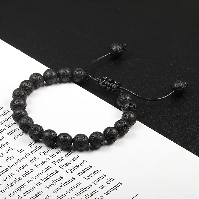 Classic 8MM Tiger Eyes Natural Stone Beads Bracelets for Men Women Bracelet Bangles Braided Rope Handmade Wristband Yoga Jewelry