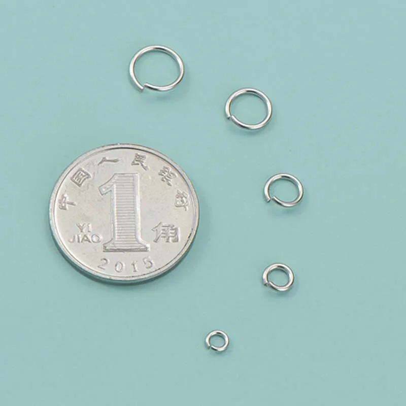 10pcs Authentic 925 Sterling Silver Open Jump Rings