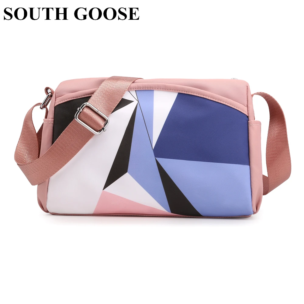 

SOUTH GOOSE Women Messenger Bags Waterproof Nylon Handbags Fashion Patchwork Female Shoulder Bags High Quality Crossbody Bags