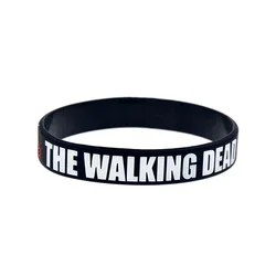 Movie The Walking Dead Sport Wristband Male Rubber Silicone Bracelet Cartoon Figure Cosplay Hand Circle Bracelet