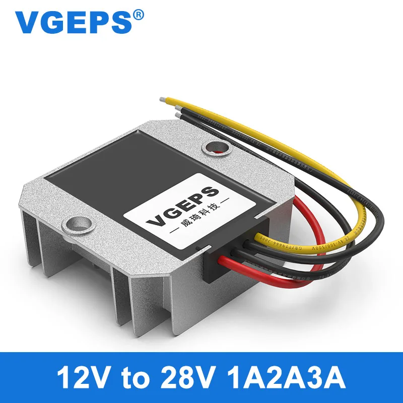 12V liter 27V28V DC power converter 12V to 28V vehicle regulated power supply module DC-DC transformer