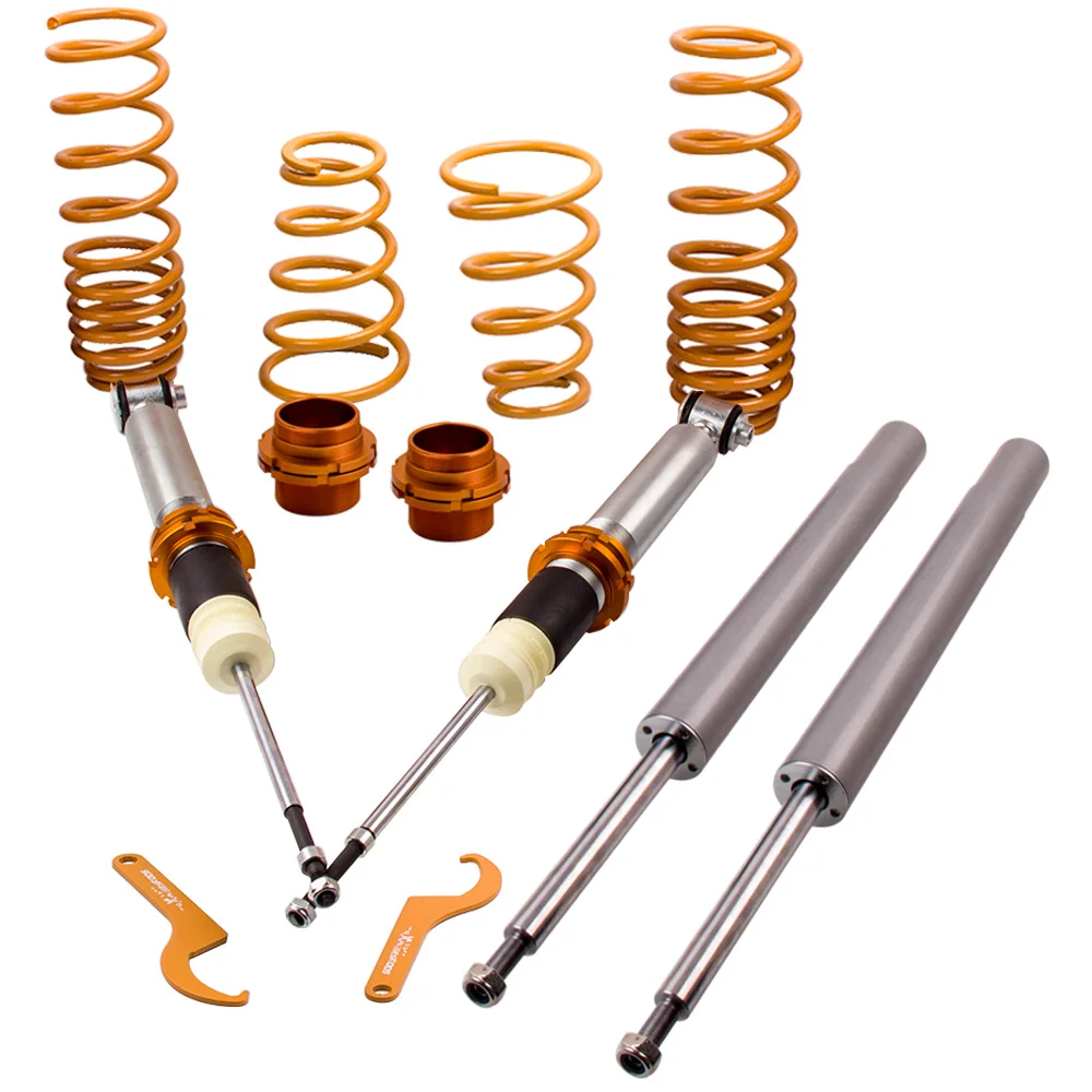 MAXPEEDINGRODS 4X Coilovers Shock Kit for BMW 5-Series Saloon 88-97 525i 530i 540i 524TD 524TDS