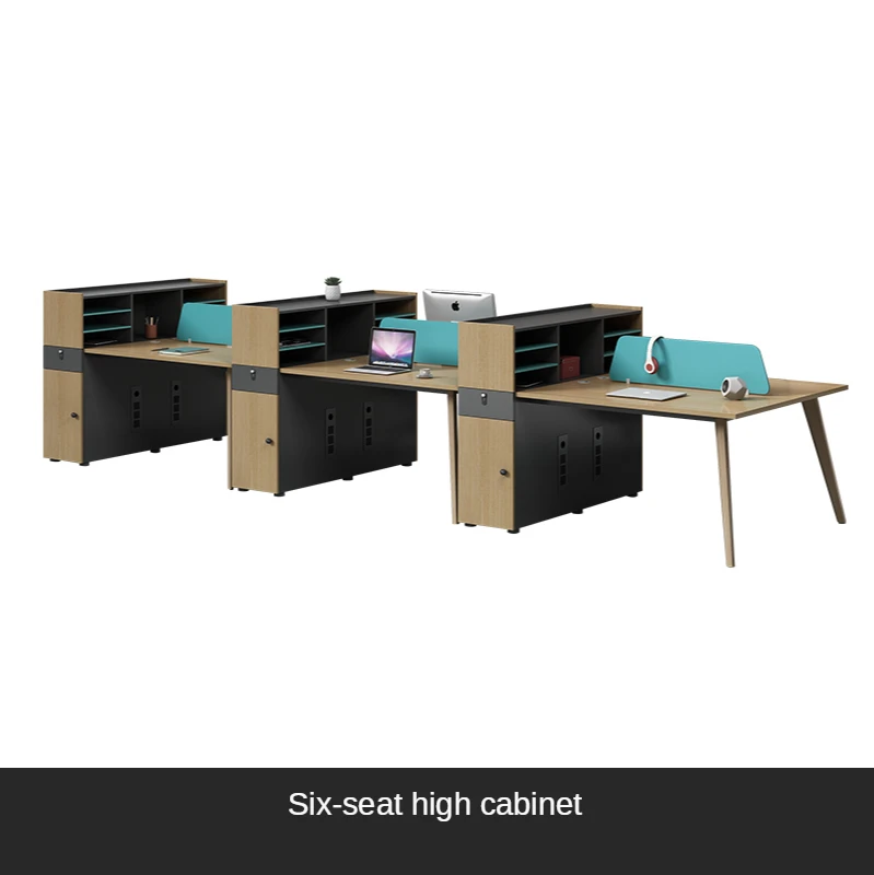 Staff desk simple and modern staff desk desk desk desk desk and chair combination work place booth