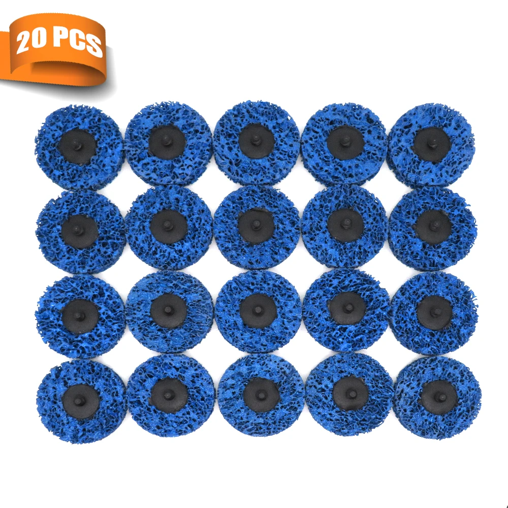 

20 Pcs 3 Inch Quick Change Strip Disc Rust Removal Wheel Surface Conditioning Rust Paint Remove Clean Angle Grinder Disc Wheel