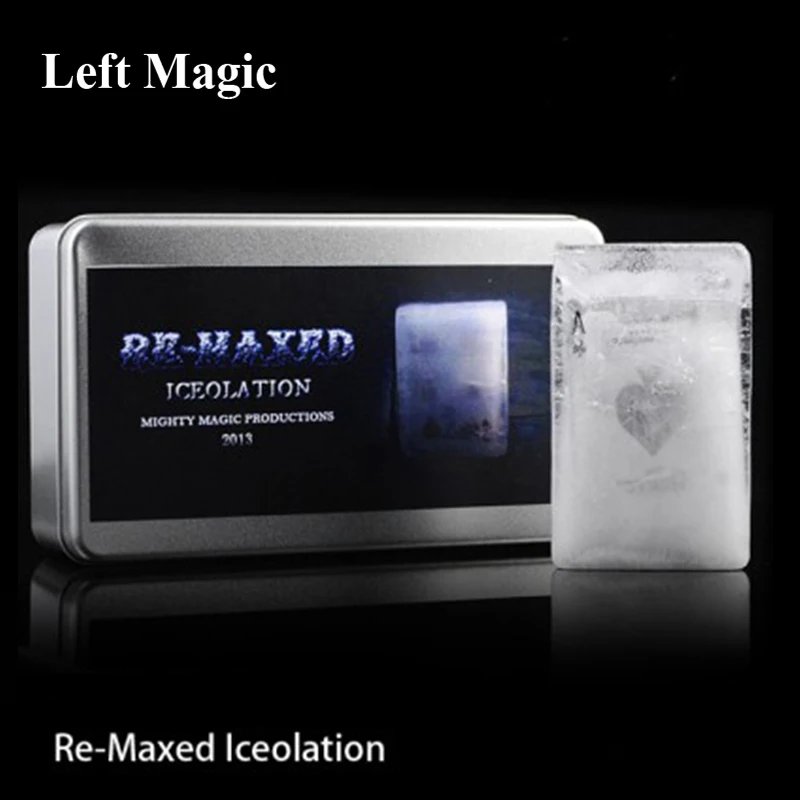 Re-Maxed Iceolation (DVD + Gimmick) Magic Tricks Magicians Stage Props Illusion Comedy Mentalism Signed Card into Ice Magia