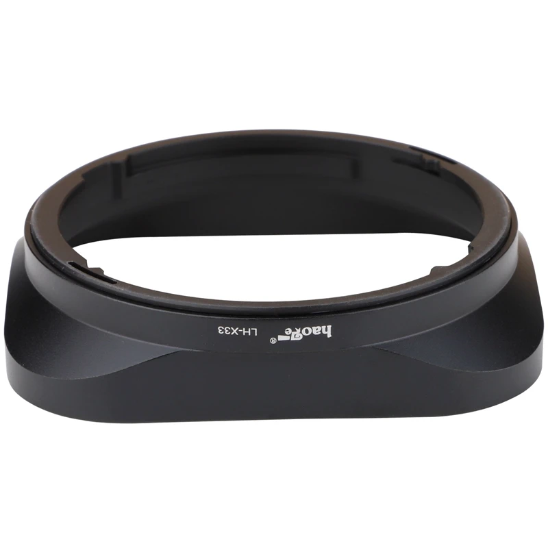Haoge Kim Loại Vuông Bằng Lưỡi Lê Lens Hood Cho Máy Ảnh Fujifilm XF 33Mm F1.4 R WR, fuji XF 33Mm F/1.4 R LM WR Hood Bóng Với Nắp Kim Loại