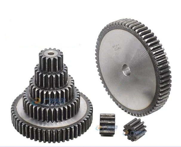 2mod metal gear 37teeth- 44teeth spur gear precision machinery industry 45 steel gear cnc pinion frequency hardening