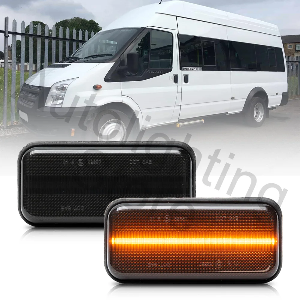 4x For Ford Transit MK6 MK7 Jumbo Version 2000 2001 2002 2003 2004-2014 24V Led Side Clearance Light Side Marker Warning Lamp