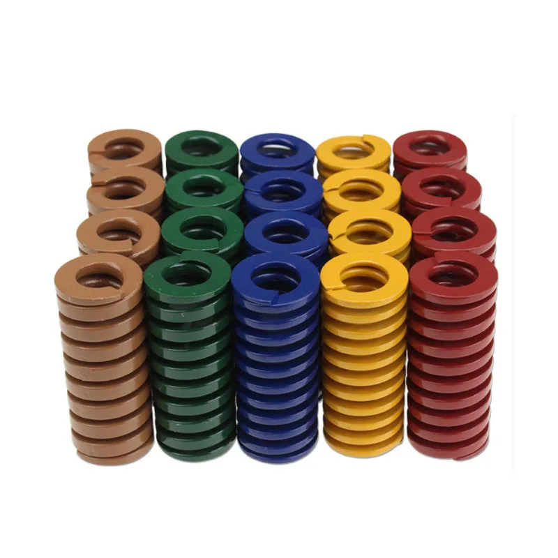 1/2Pcs Spiral Stamping Compression Mould Die Spring yellow blue red green brown  OD18mm ID9mm Length 20mm-150mm