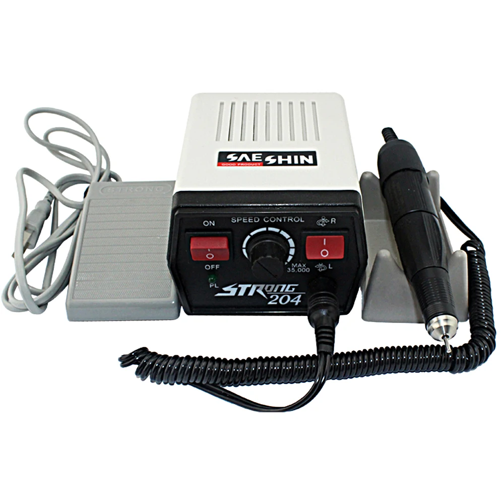 204 Strong Polish Motor Grinding Machine for Jewelry & Nail & Dentist Polish 35000r/min 220V 2.35mm