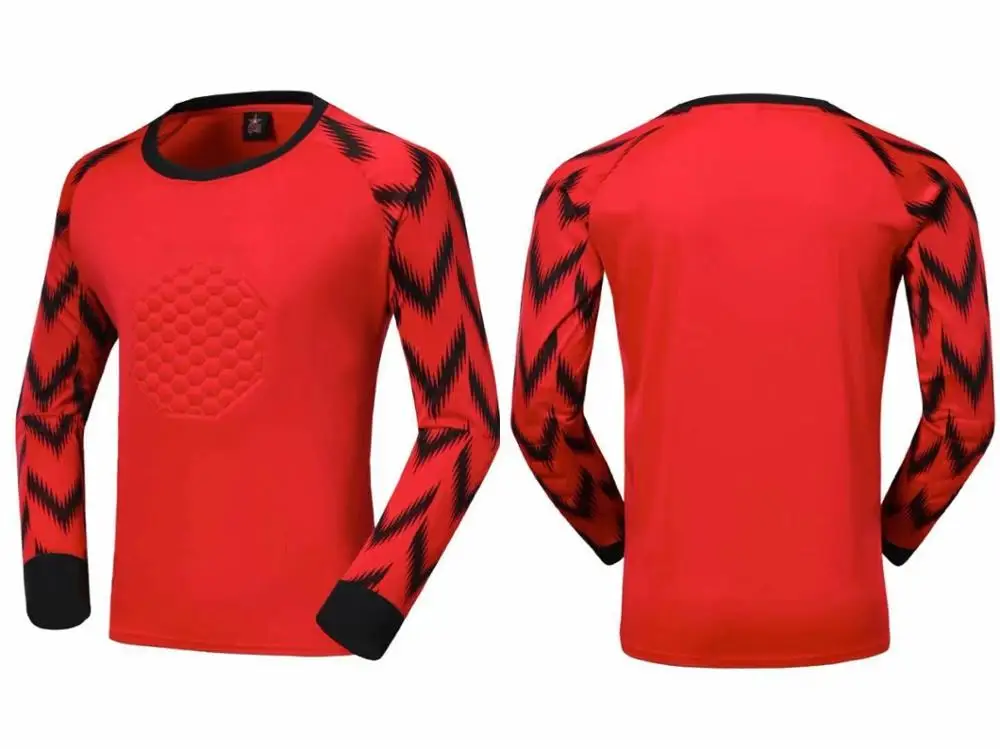 Youth Goalkeeper Soccer Jerseys Kit Adult Goalkeeper Football Uniform Sponge Protection padded Goalie Shirts Pants & Shorts