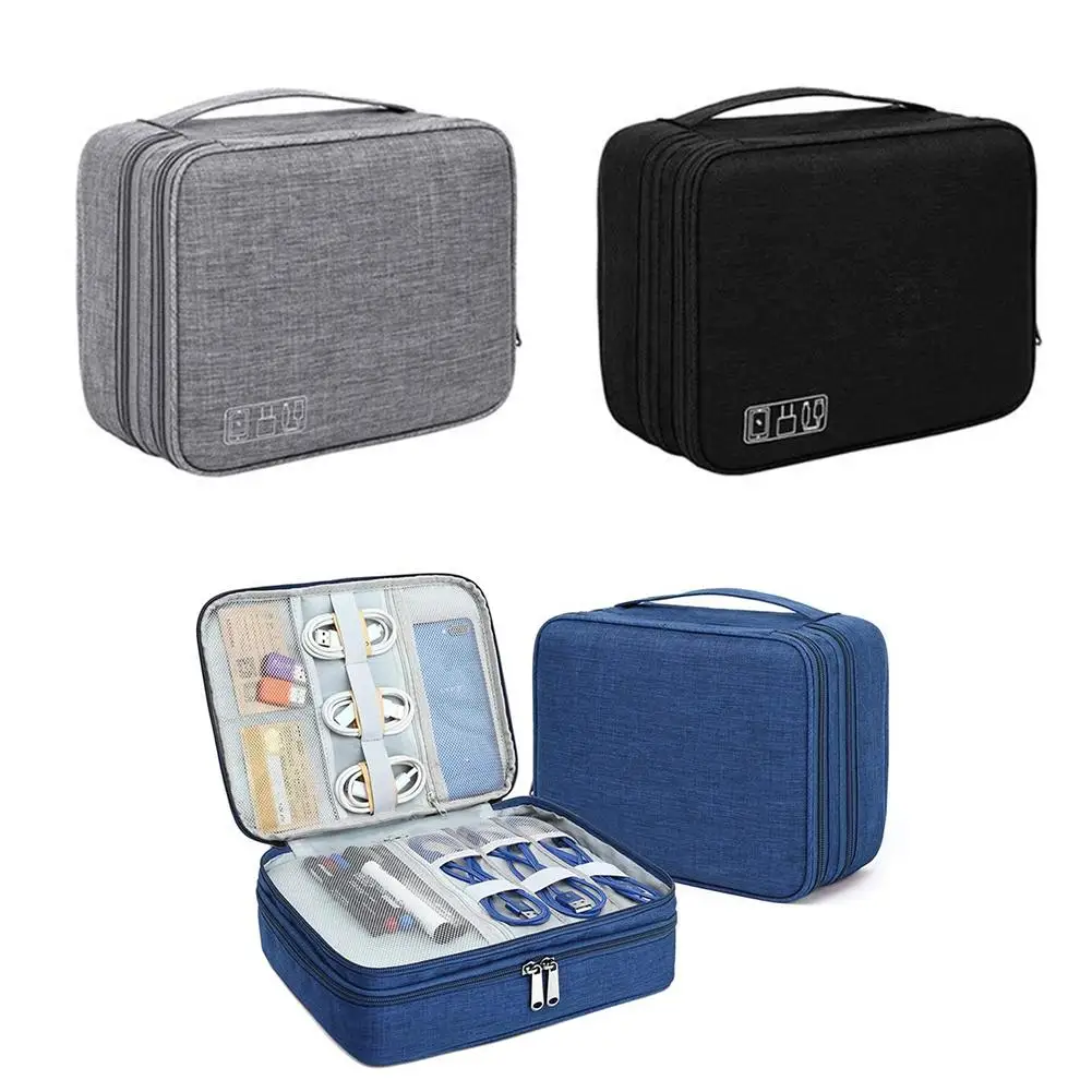 Waterproof Digital Storage Bag Organizer Holder Mobile Power Headset U Disk Data Cable Bag USB Gadget Organizer Container