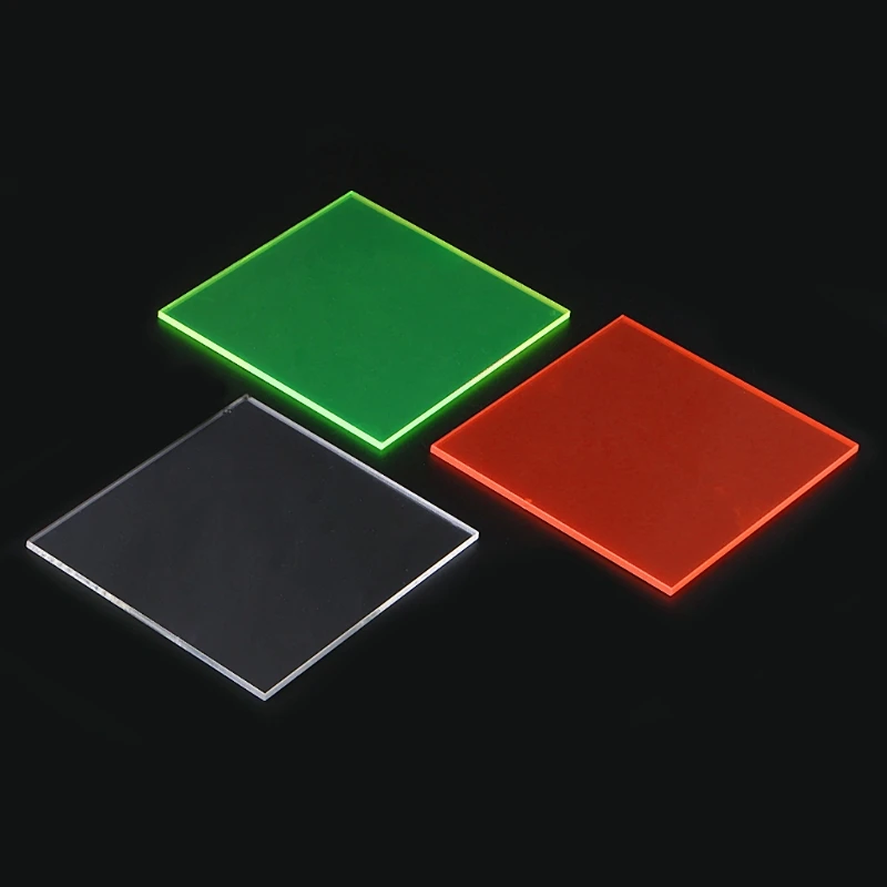 1pc lastra acrilica colorata 8*8cm accessori giocattolo fai da te modellismo