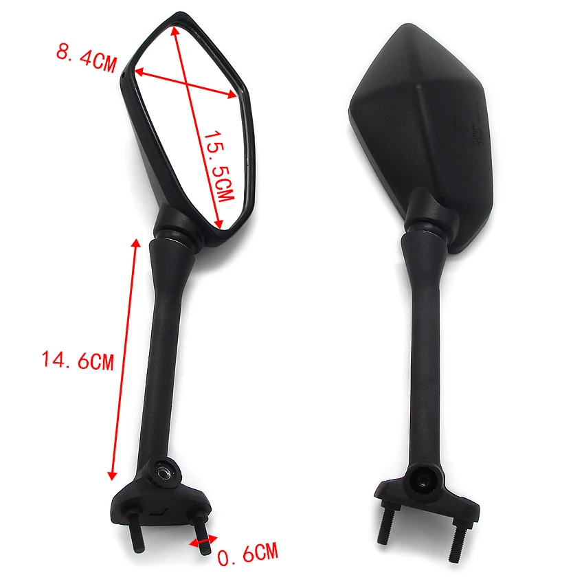 Motorcycle Mirrors Racing Sport Bike Rear View Mirror For Kawasaki EX650 EX400 ZX1000 Z1000SX   56001-0143 56001-0142 56001-0223