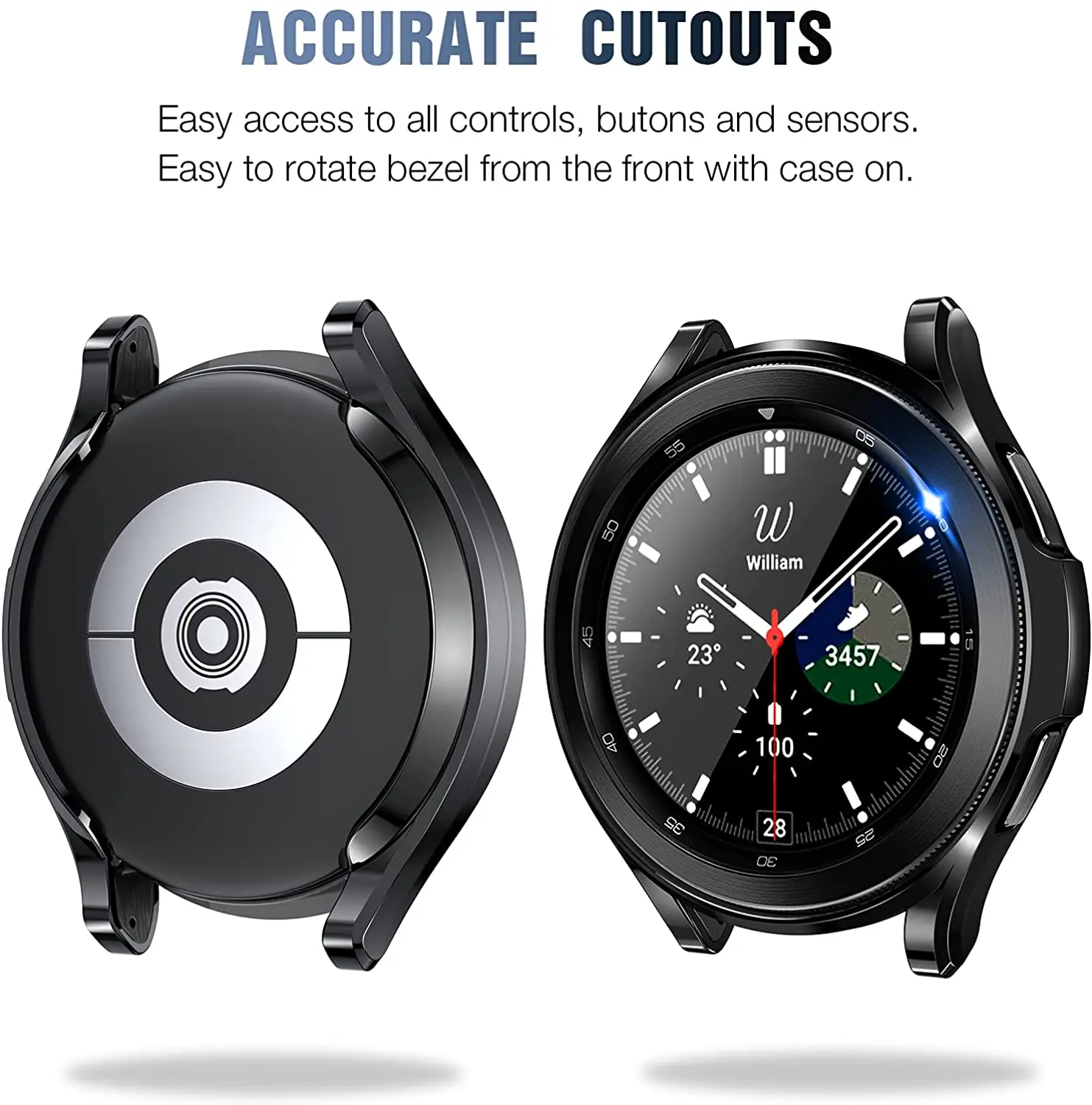 Screen Protector Case for Samsung Galaxy Watch 6/4 40mm 44mm Soft TPU Bumper Full Cover Smartwatch Accessories Watch Classic 4