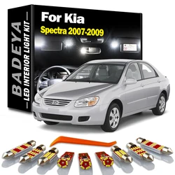 BADEYA 8Pcs Canbus Car Accessories LED Interior Light Kit For 2007 2008 2009 Kia Spectra Dome Map Trunk License Plate Lamp