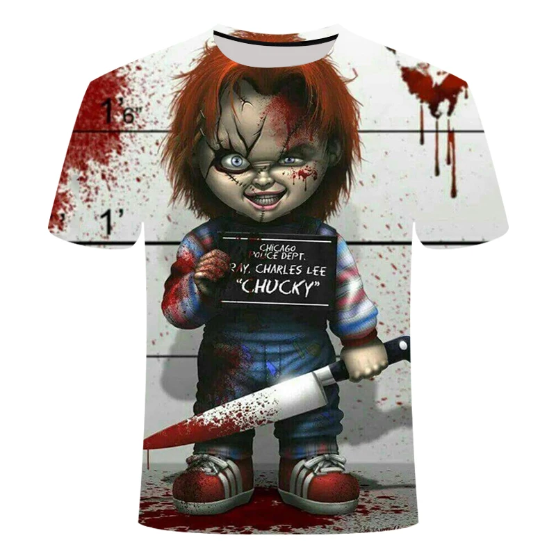 Horror Movie It Penny Wise Clown Joker 3D Print Tshirt Men/Women Hip Hop Streetwear Tee T shirt 90s Boys Cool Clothes Man alt