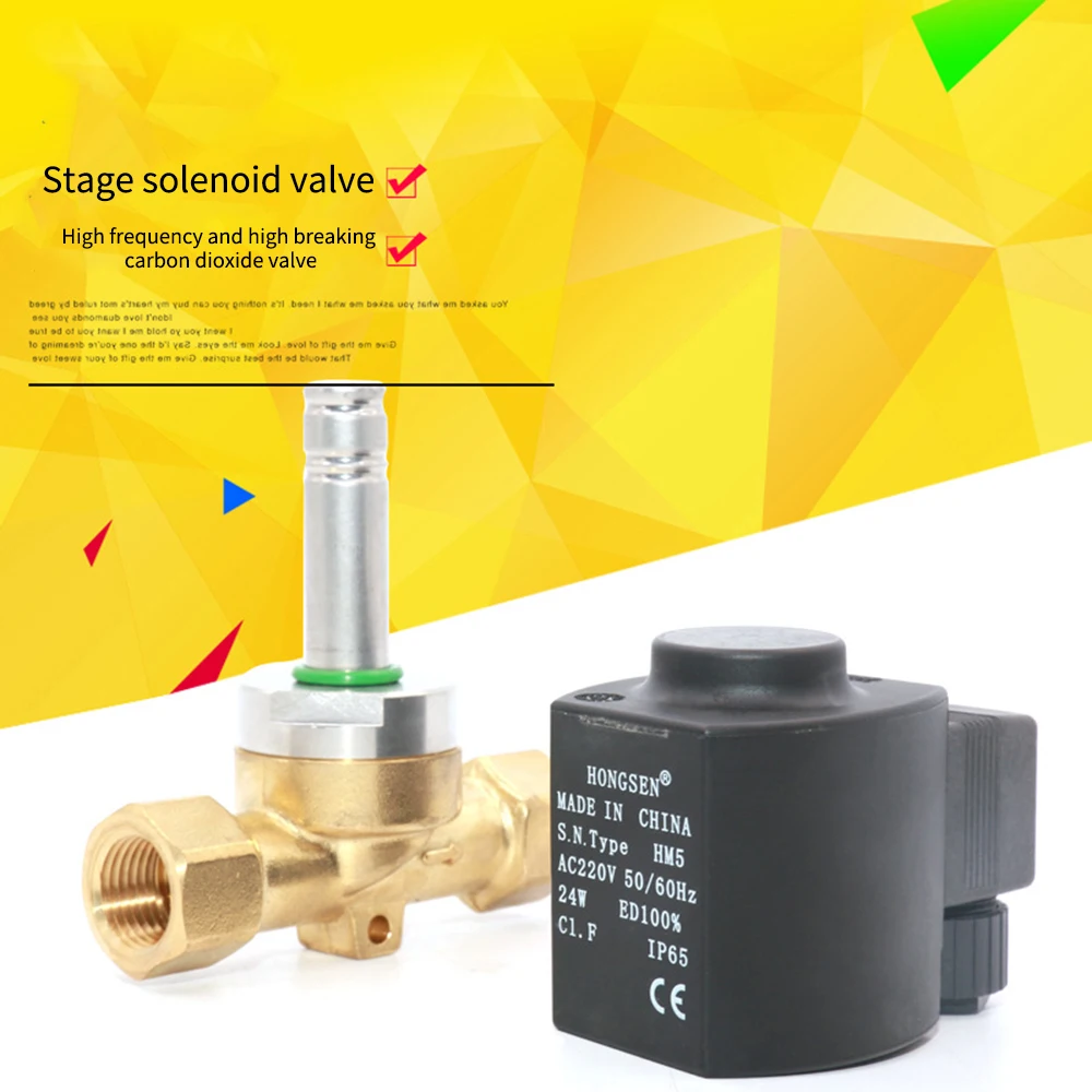 Stage Design Spray Carbon Dioxide CO2 Control One-way Carbon Dioxide Solenoid Valve HM5 24W Pneumatic Pressure Controller Switch