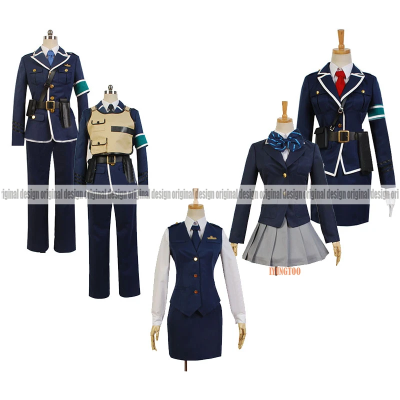 

Rail Wars! Nihon Kokuyu Tetsudo Koantai Naoto Takayama Aoi Sakurai Haruka Komi Clothing Cosplay Costume,Customized Accepted