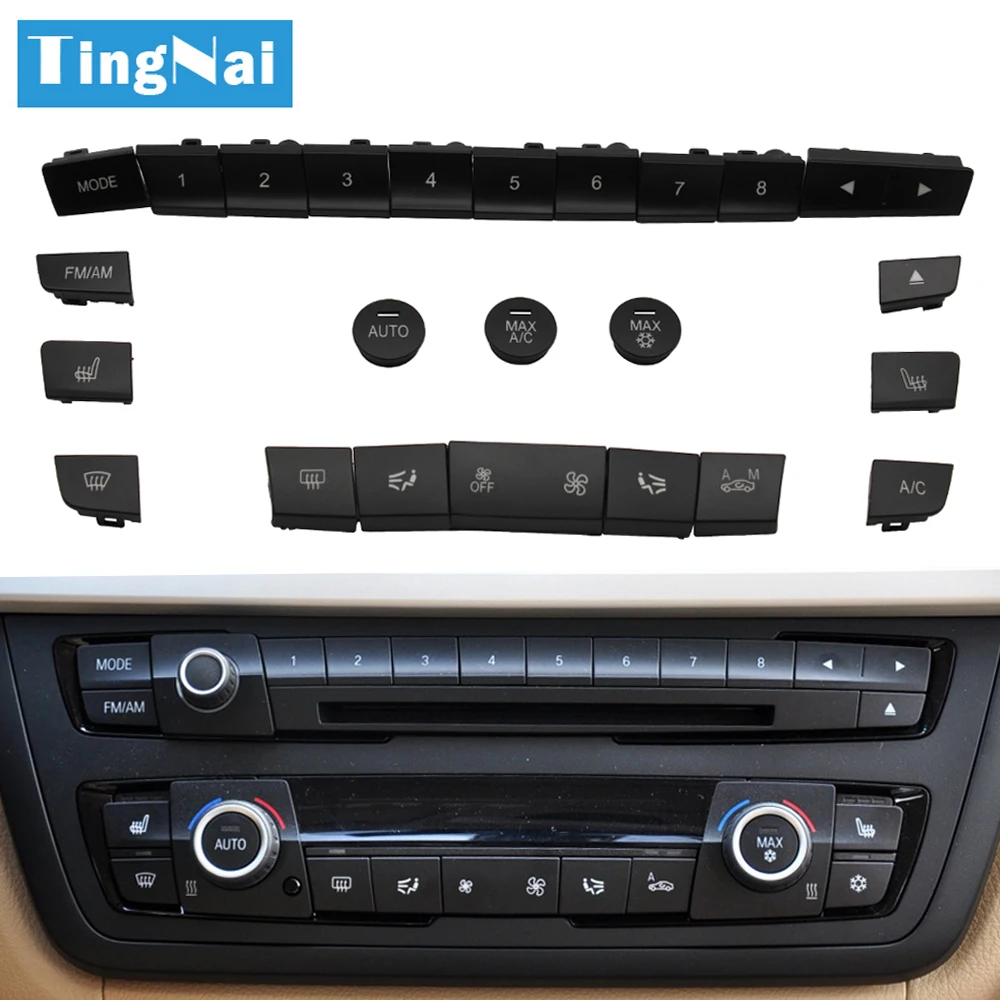 แดชบอร์ด Air AC ปุ่มหมวกชุดซ่อมสำหรับ BMW 1 2 3 4 F Series F20 F30 F35 f45 F46 F80