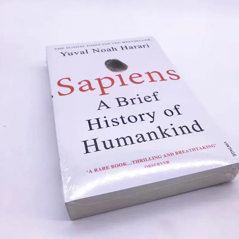 Sapiens: Краткая история человечества Юваль Ноа Харари, английские книги, антропологические исторические книги, внеклассная книга для чтения