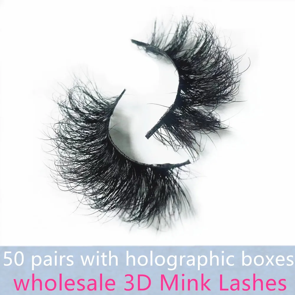 Morwalendi 3D mink Lashes 50 pairs fluffy Mink lashes wholesale eyelashes Crisscross lashes cilios False Eyelashes for makeup