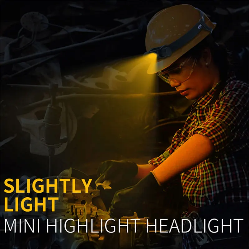 TMWT Lightweight L2 LED Headlamp USB Rechargeable Flashlight Head Torch 18650 Work Headlight For Camping Night Fishing