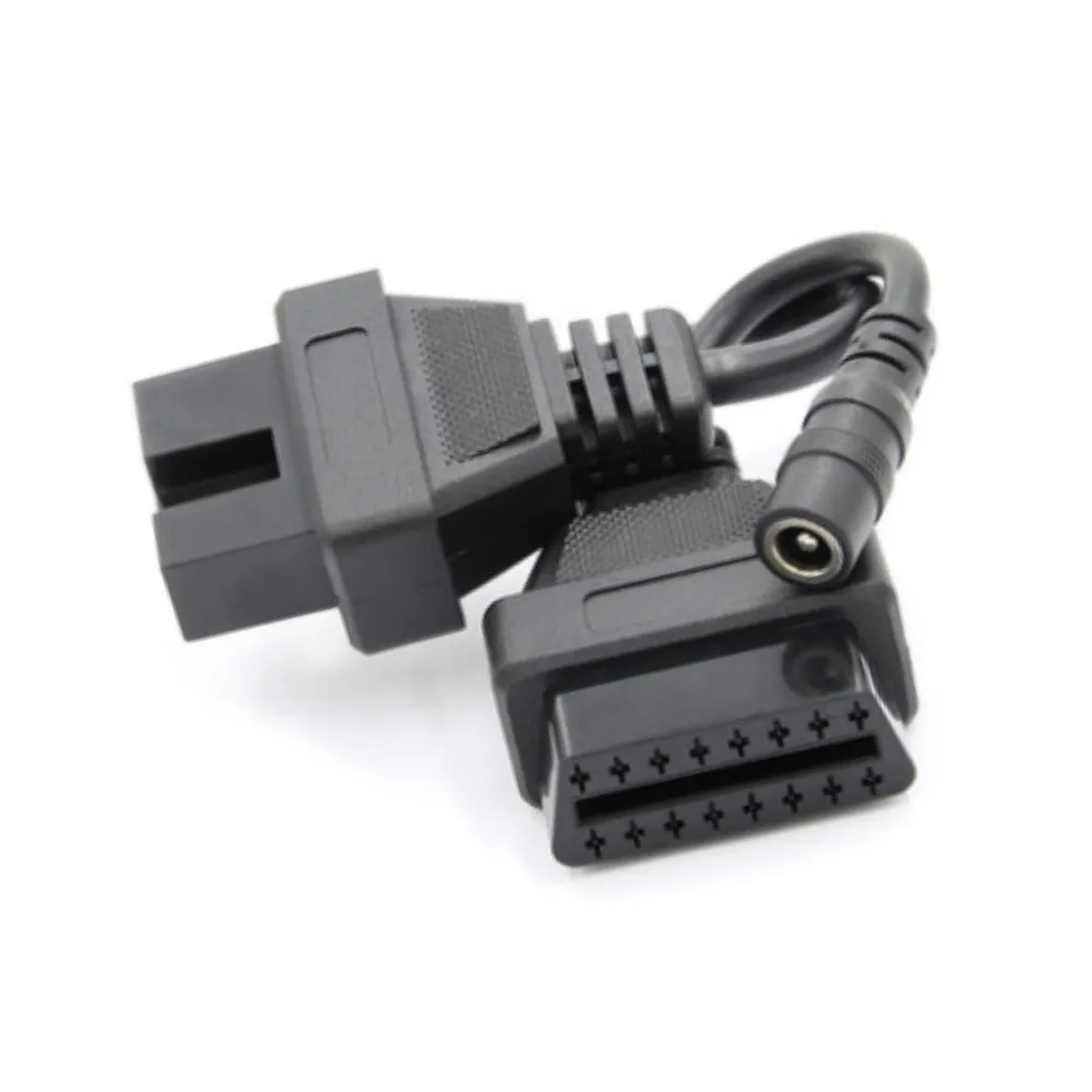 Cables de coche para Mitsubishi 12 Pin a 16 Pin hembra OBD 2 extensión adaptador de herramienta de diagnóstico