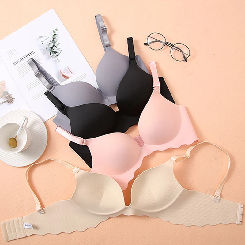 ผู้หญิงเซ็กซี่ชุดดันทรงชุดชั้นใน Bra ชุดชั้นในวัยใสแฟชั่น Bralette ไร้สาย Brassiere Intimates หญิง