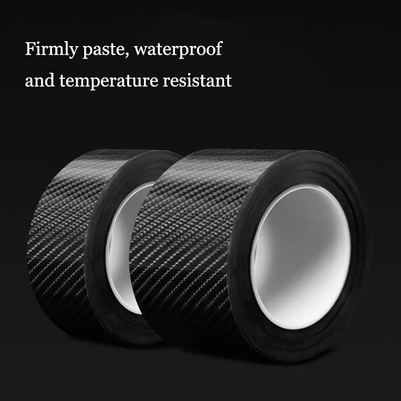 For Volvo XC40 XC60 XC90 S60 S90 V60 V90 Carbon Fiber Car Door Sill Protection Strip Threshold Anti-scratch Guard Sticker