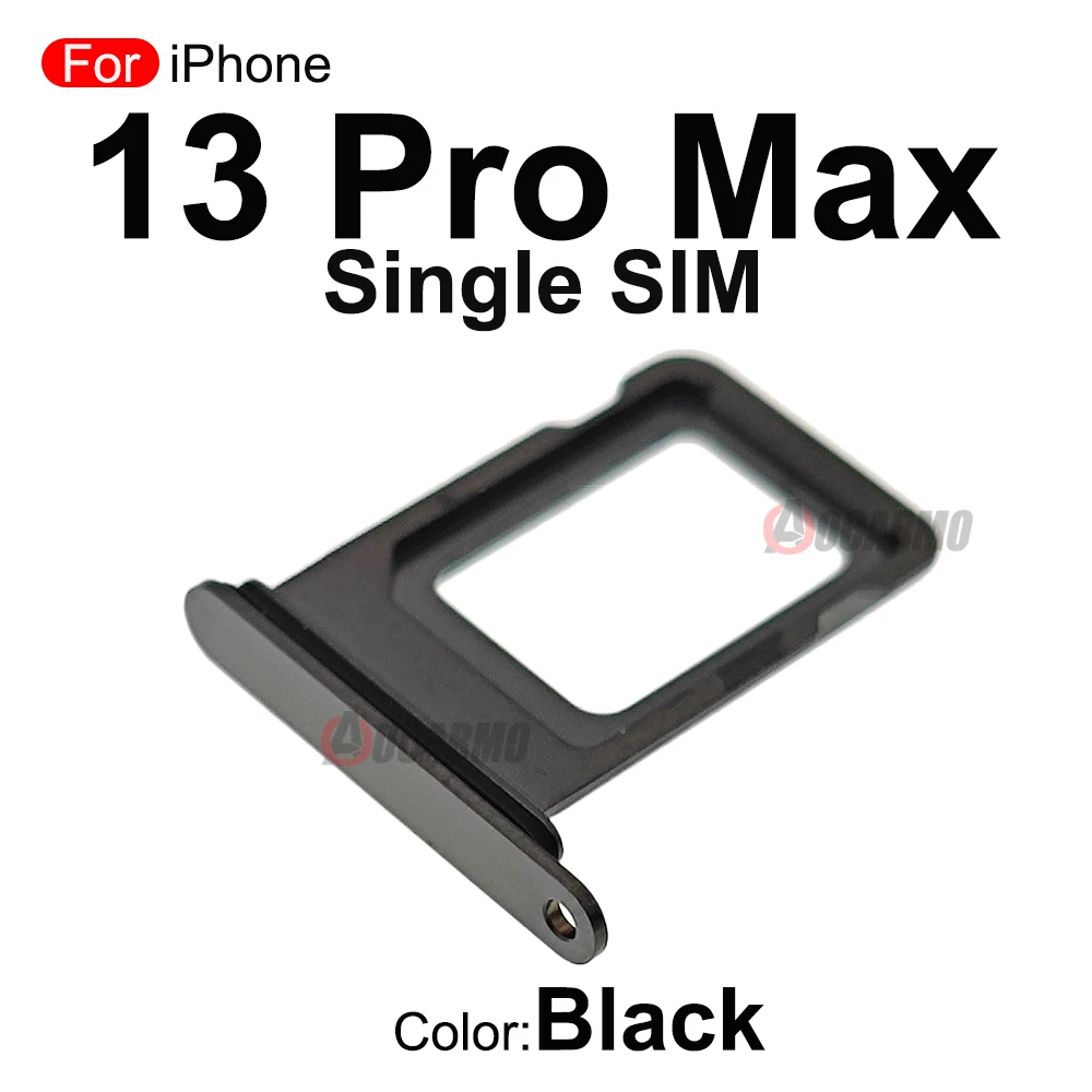 For iPhone 13 Pro Max Single And Dual SIM Card Tray Slot With Waterproof Rubber Ring Replacement Parts