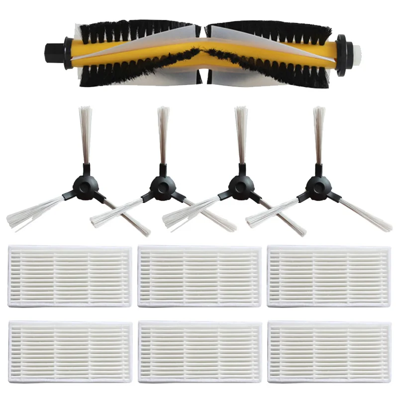 Новая 1 * основная щетка + 6 * боковая щетка + 10 * Haipa для пылесоса Proscenic SUZUKA