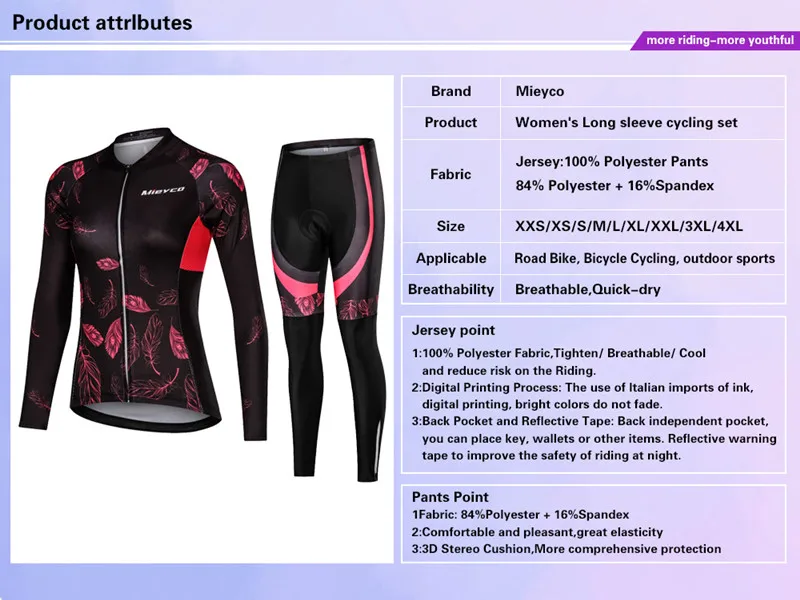 Fahrrad trikot für Frauen, lange Ärmel, Rennrad bekleidung, Reit hemd, Mountainbike Team kleidung, MTB, Weiblich – Detail 6
