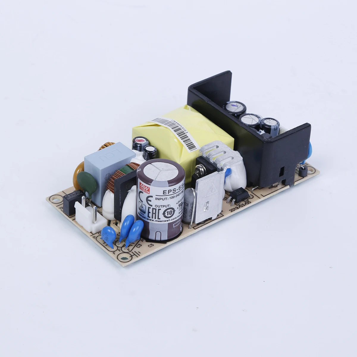 (Meanwell) EPS-15/25/35/45/65/120 Power supply pcb enclosed type ac transform dc 3.3/5/7.5/12/15/24/27/36/48v variable power