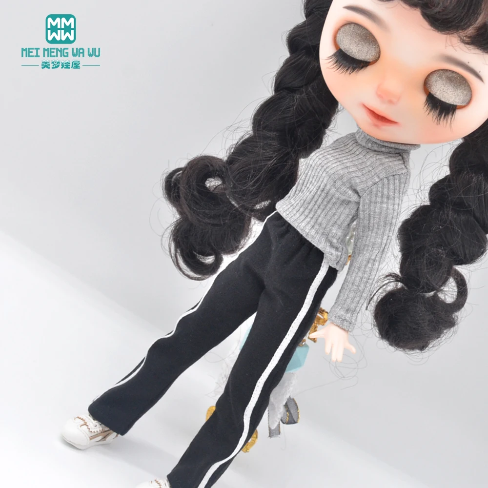 2021 NEW Blyth Doll clothes Azone OB22 OB24 doll accessories Fashion turtleneck sweater, sweatpants, shoes