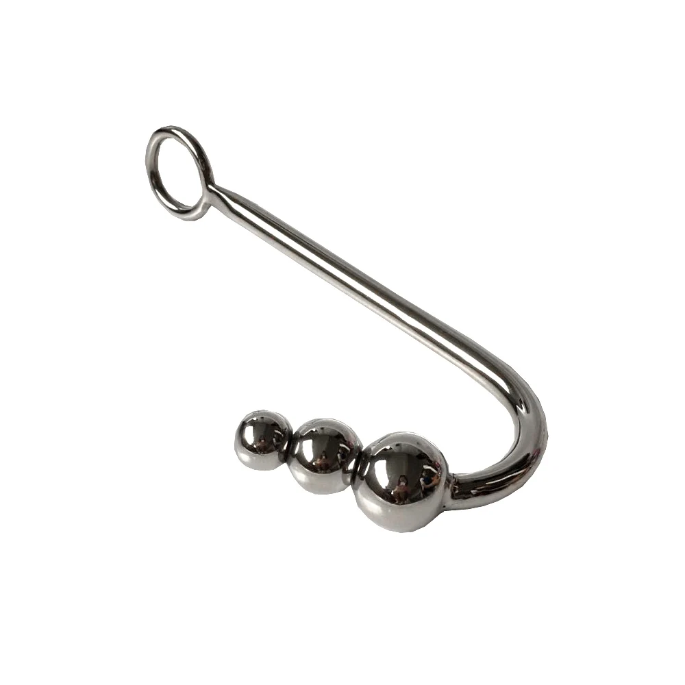 Stainless Steel Anal Vagina Hook Plug Dildo Ball Beads Stimulating Massage Flirt Within Temptation Erotic Sex Toys for Adult SM