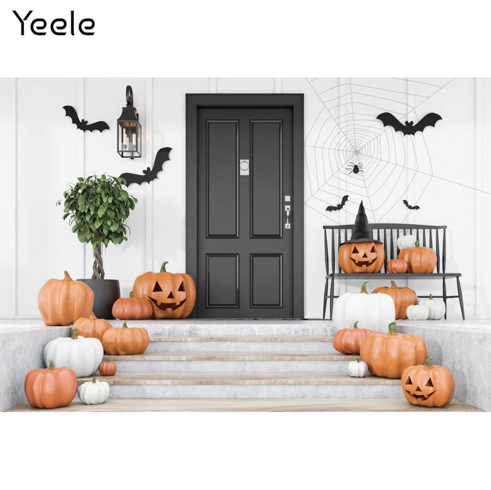 

Yeele Halloween Backdrop White House Bets Pumpkin Portrait Background Photocall Photography For Baby Photo Studio Photographic