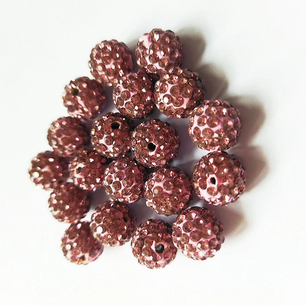 Aaaa + Kwaliteit 6Mm Alle Grootte Kleur Polymeer Klei Met Glitter Strass Glas Bal Kralen Diy Armband Ketting Accessoires