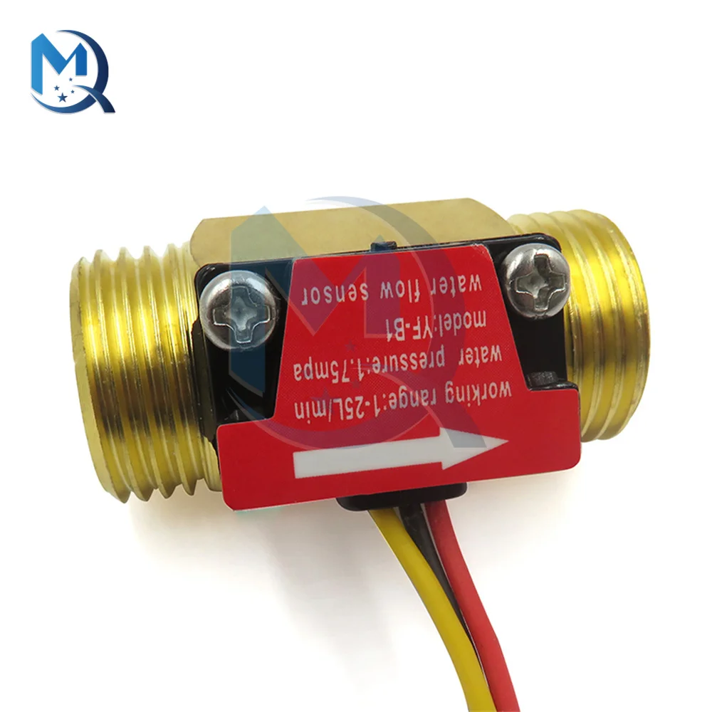 Imagem -04 - Sensor de Fluxo de Água Interruptor Sensor Medidor de Fluxo para Controle Industrial Latão g1 125l por Min