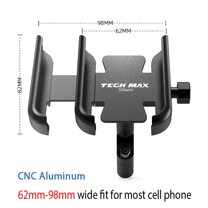 CNC Motorcycle Mobile Phone Holder GPS Stand Bracket For YAMAHA Tech Max Tmax 560 530 TMAX560 Tmax530 T-MAX560 DX/SX 2019-2021