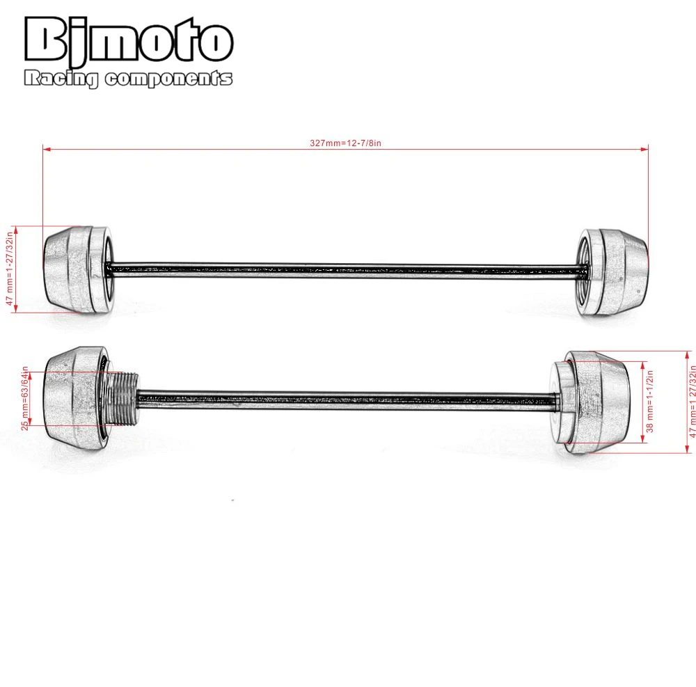 BJMOTO Rear Axle Fork Crash Wheel Slider Protector For D uke 790 Duke790 2018 2019 Sliders Cap Pad Falling Protection