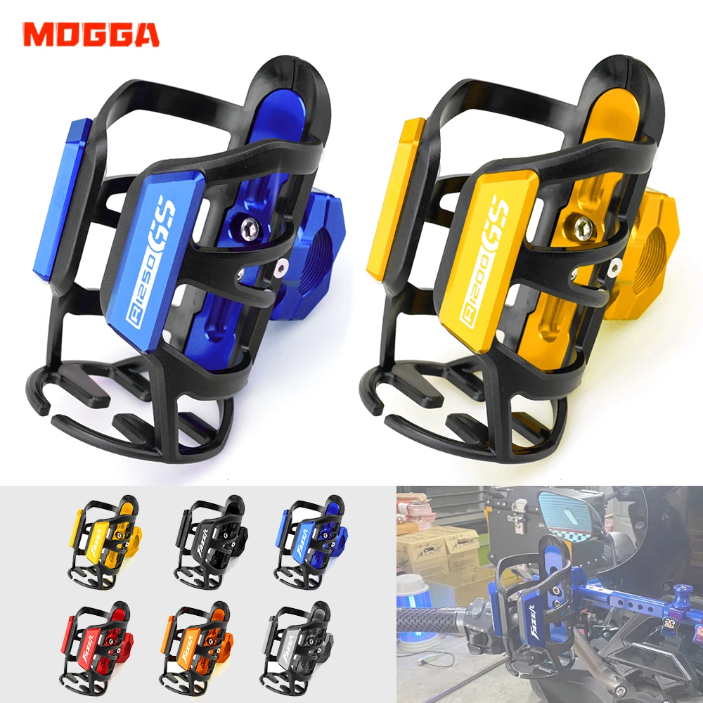 For BMW R1200GS R1250GS Motorbike Beverage Water Bottle Cage Drink Cup Holder Sdand Mount Accessories R1250 R1200 R 1250 1200 GS